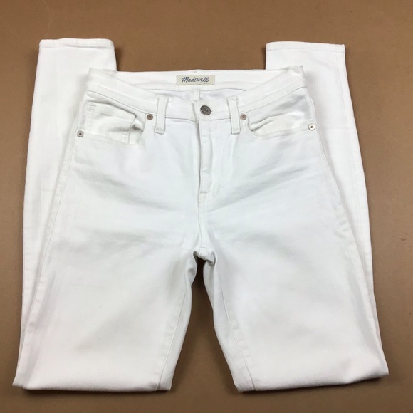 Madewell High Riser Skinny Jeans White - Picture 3 of 16
